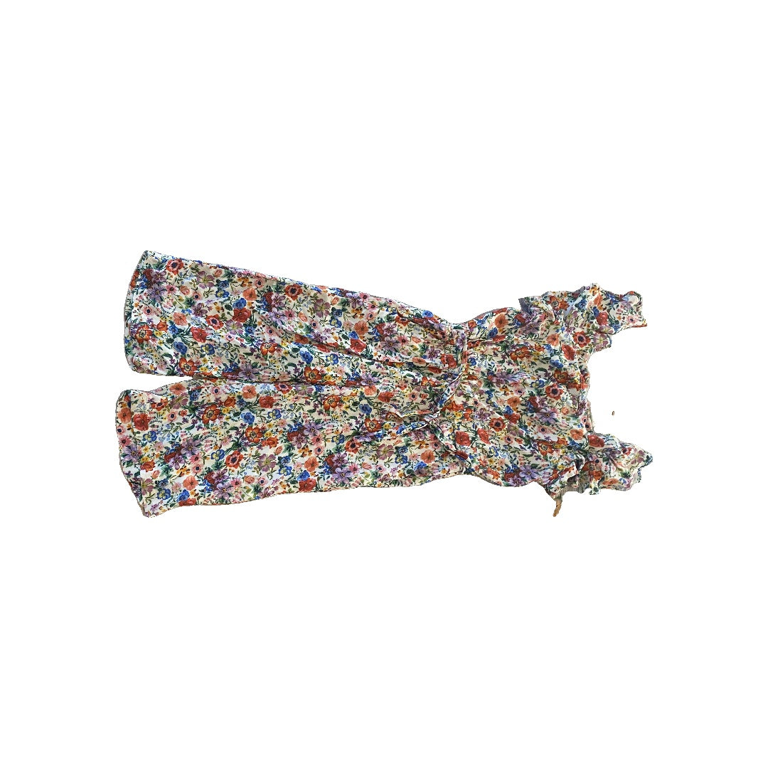 H&M Girls Flowers Romper Size: 2-3 Years Flowers
