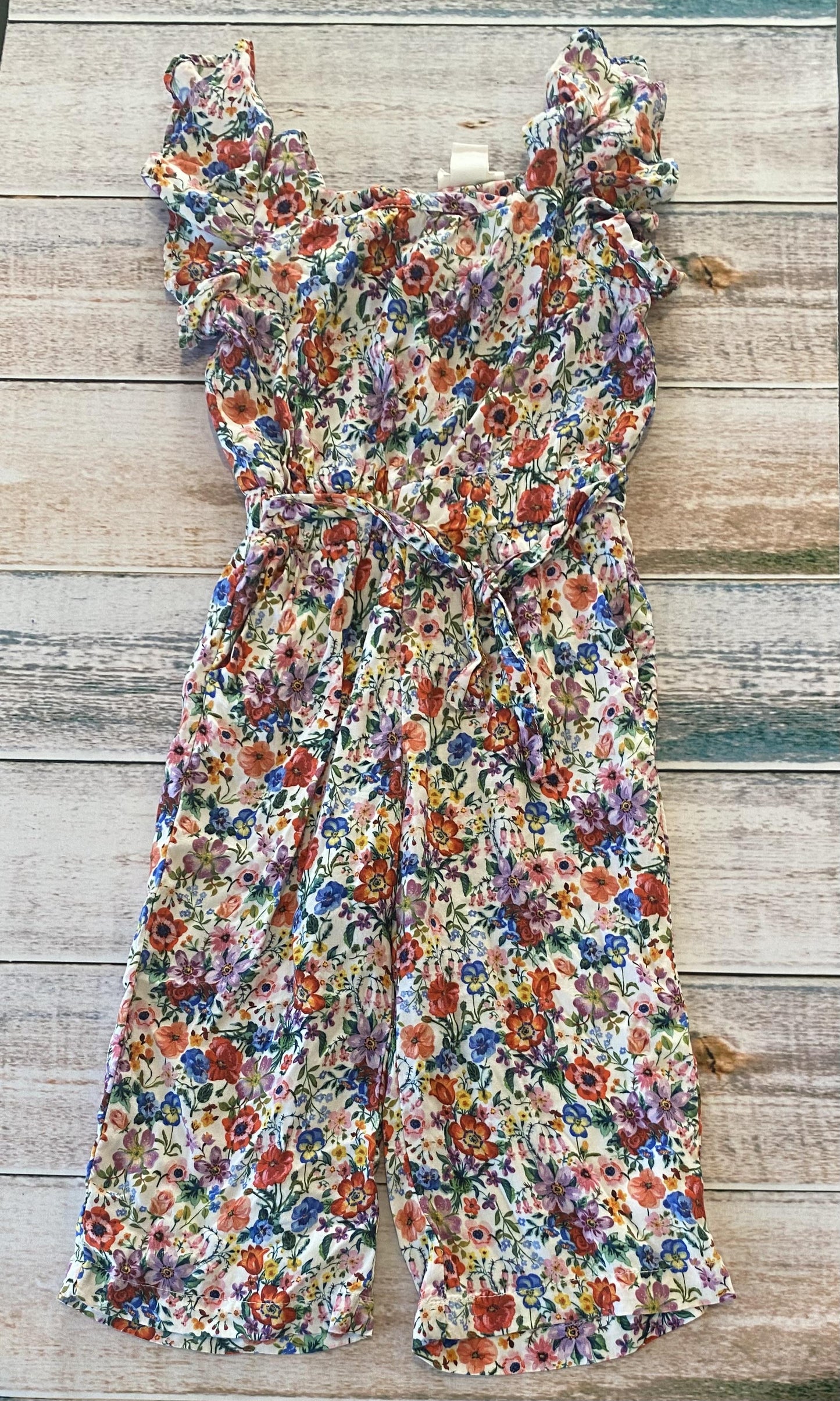 H&M Girls Flowers Romper Size: 2-3 Years Flowers