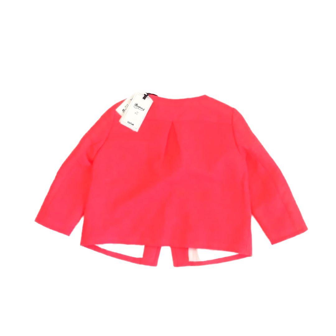 Bonpoint Girls Fluorescent Pink Jacket Size: 8 Years Fluorescent Pink