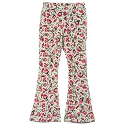 Mightly Girls Folk Floral Leggings Size: 6-14 Years Folk Floral