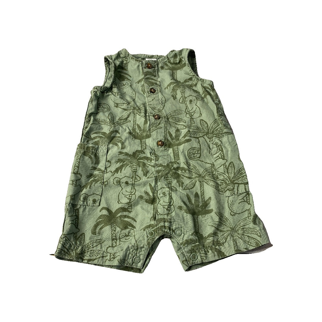 Carters Boys Forest Green | animals Romper Size: 6 months Forest Green | animals