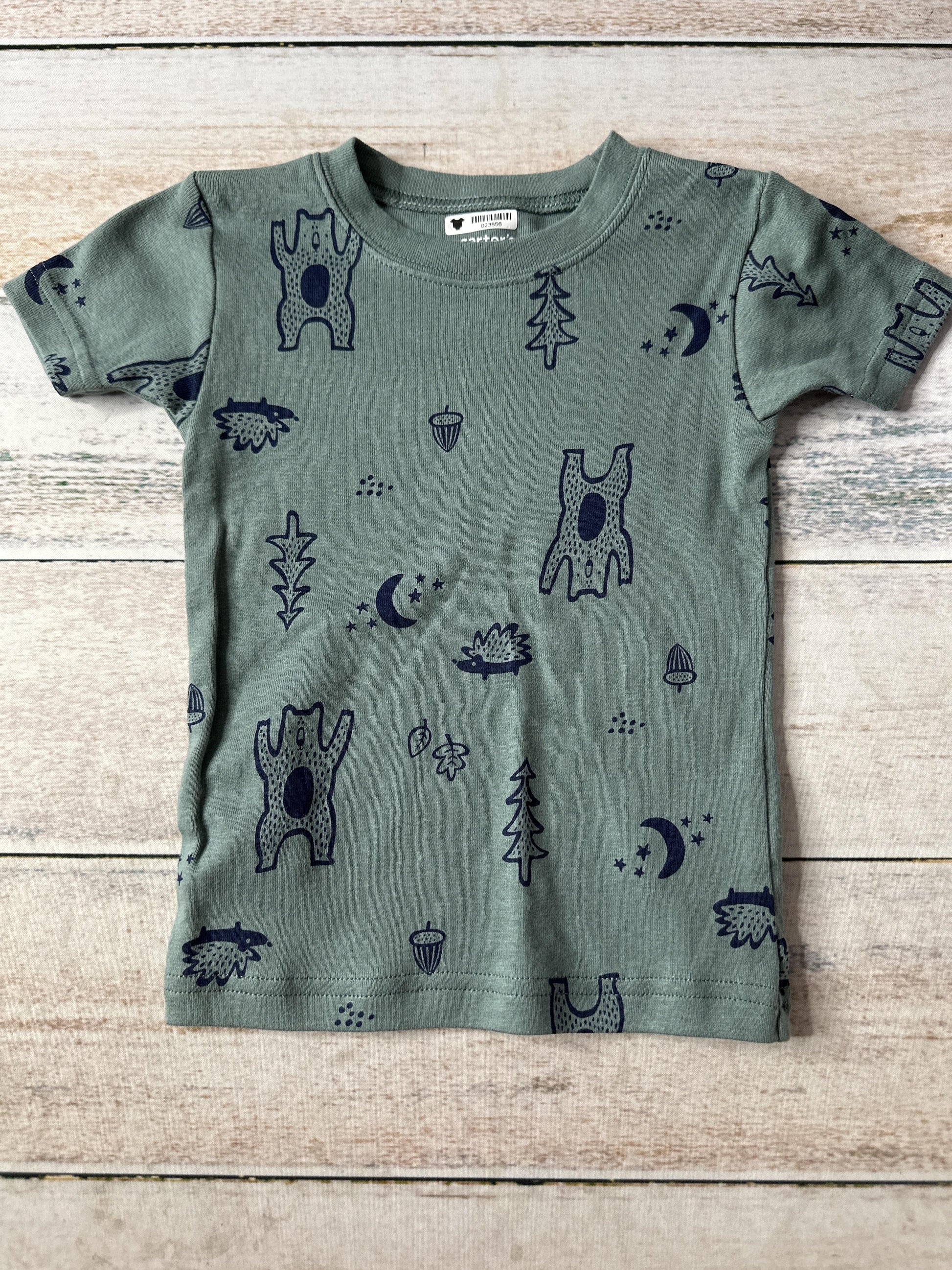Carters Unisex Forest Green | bears Pajamas Size: 2T Forest Green | bears