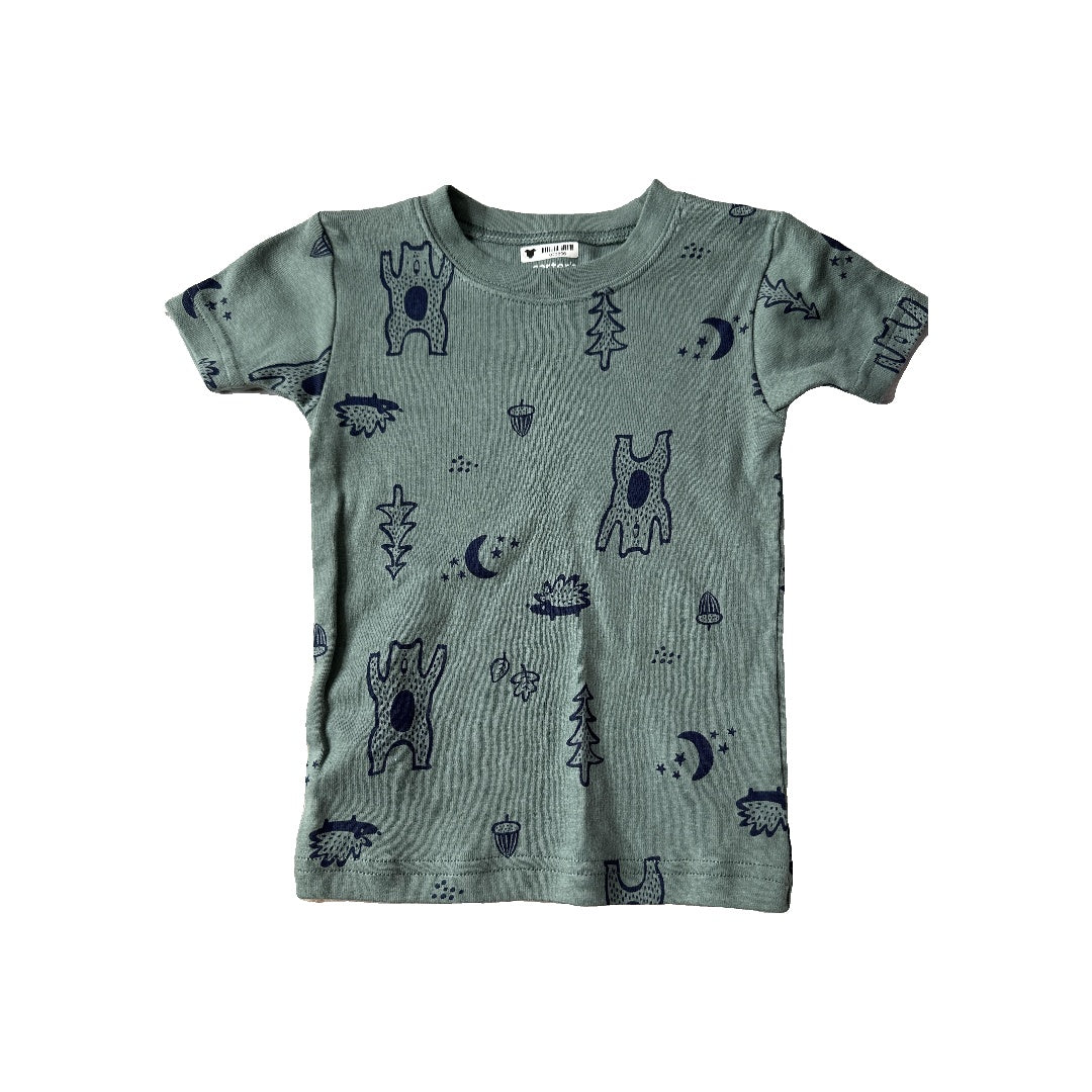 Carters Unisex Forest Green | bears Pajamas Size: 2T Forest Green | bears