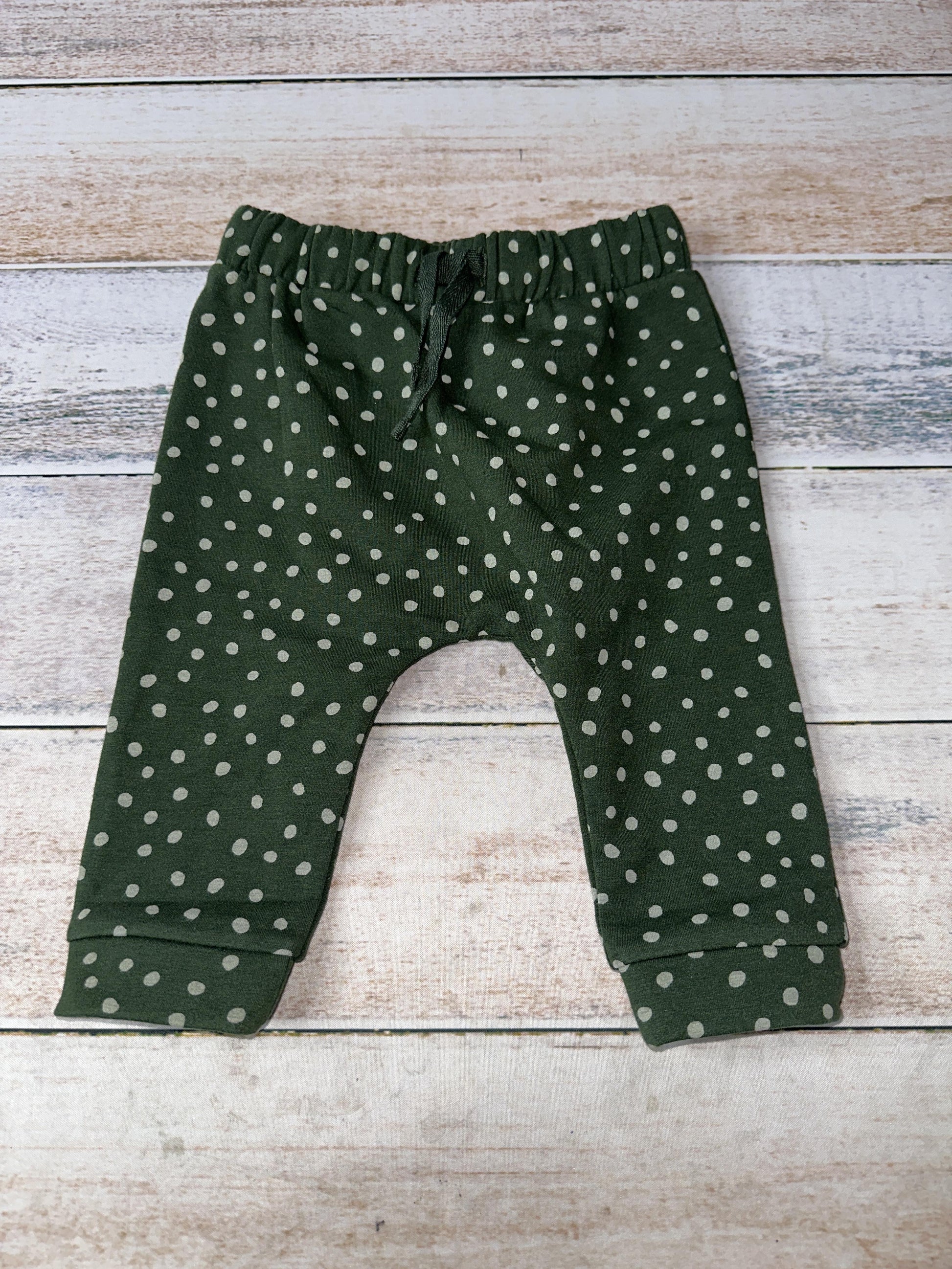 Nordstrom Unisex Forest Green | Beige | Dots Pants Size: 12 months Forest Green | Beige | Dots
