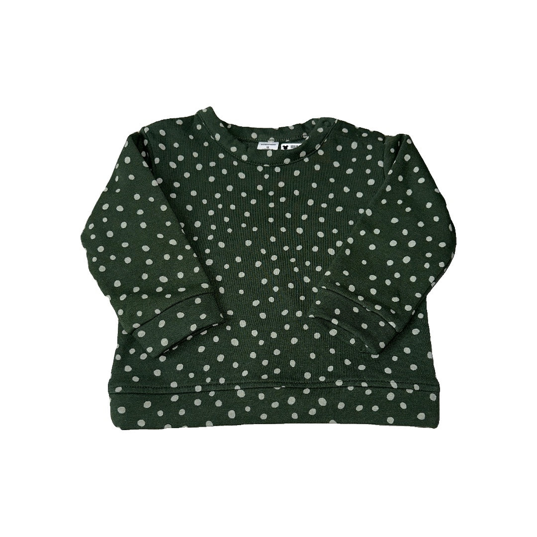 Nordstrom Unisex Forest Green | Beige | Dots Sweater Size: 12 months Forest Green | Beige | Dots