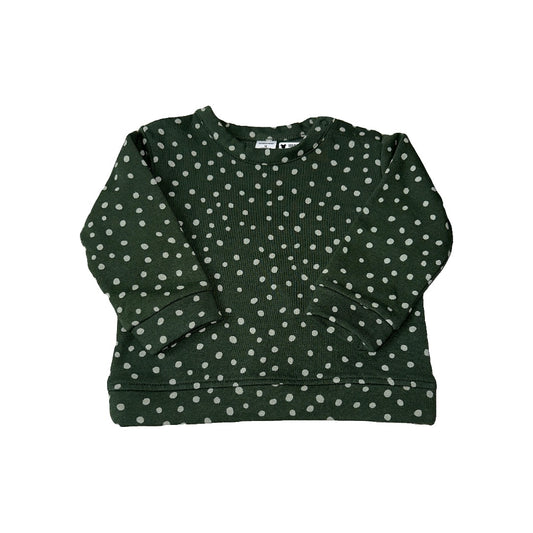 Nordstrom Unisex Forest Green | Beige | Dots Sweater Size: 12 months Forest Green | Beige | Dots
