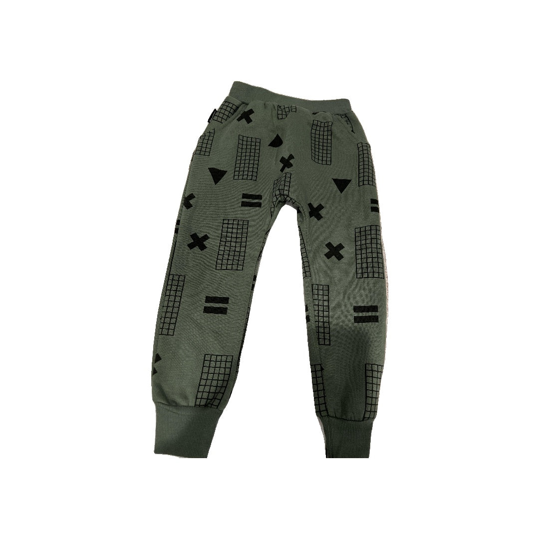 Dot Boys Forest Green | Black | Pattern Pants Size: 5 Forest Green | Black | Pattern
