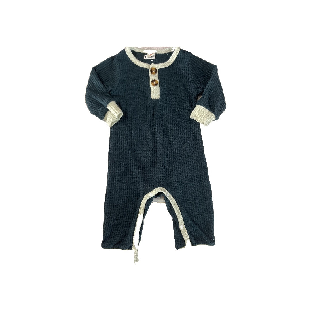 Mama Siesta Boys Forest Green | cream Long Sleeve Outfit Size: 12-18 months Forest Green | cream