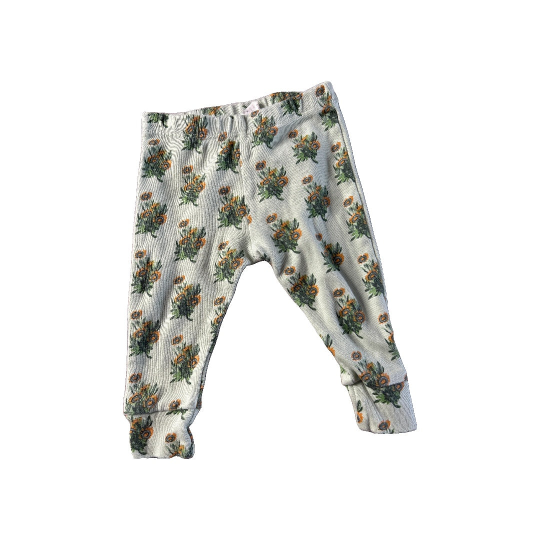 Girls Forest Green | Flowers Pants Size: 12-18 months Forest Green | Flowers
