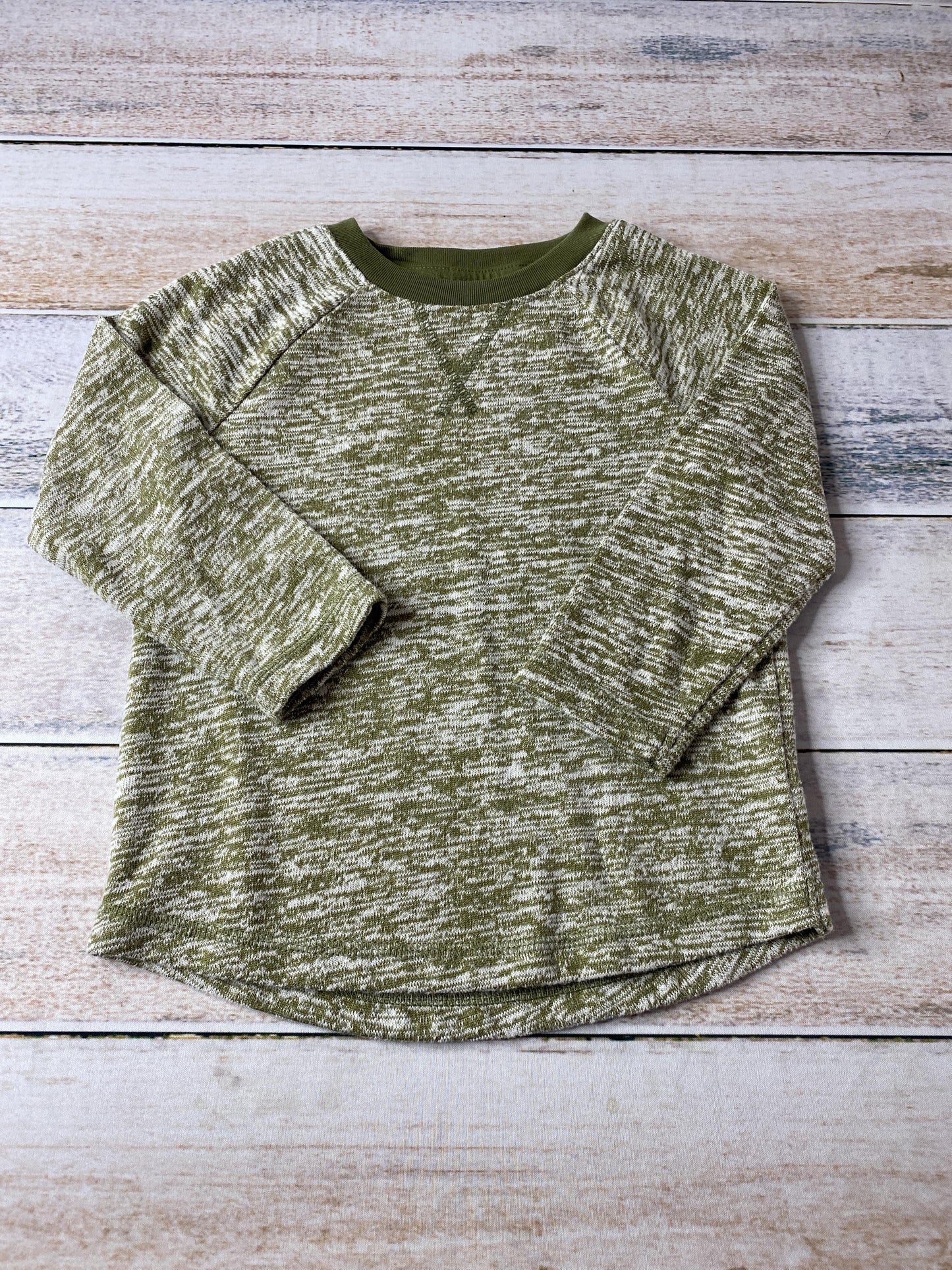 Cat & Jack Boys Forest Green | Heather Long Sleeve Shirt Size: 2T Forest Green | Heather