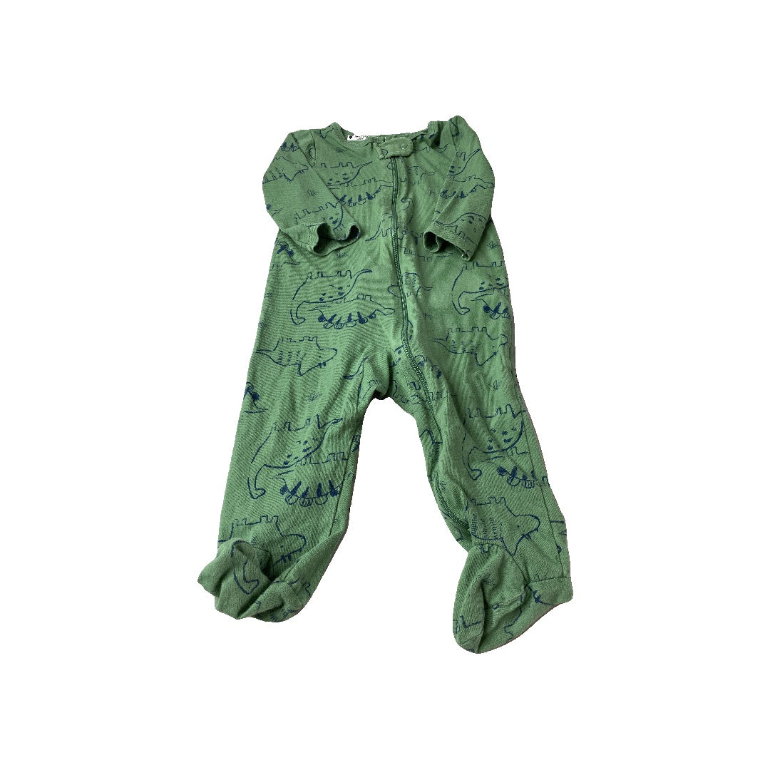 Carters Boys Forest Green | Navy Blue | Dinosaur Pajamas Size: 9 months Forest Green | Navy Blue | Dinosaur
