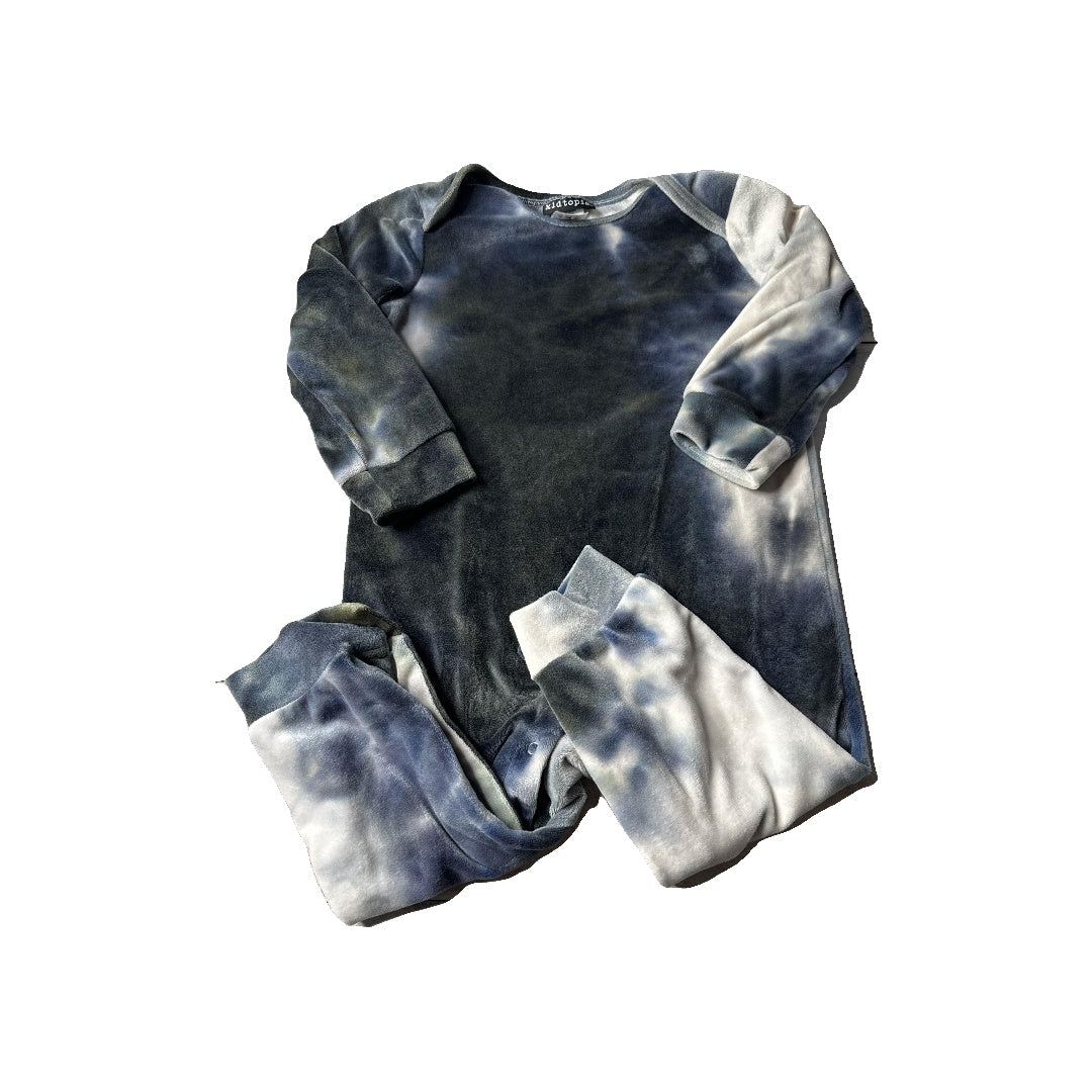 Kidtopia Boys Forest Green | Navy Blue | Tie Dye Long Sleeve Outfit Size: 24 months Forest Green | Navy Blue | Tie Dye