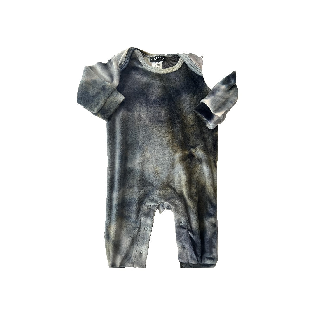 Kidtopia Boys Forest Green | Navy Blue | Tie Dye Long Sleeve Outfit Size: 3-6 months Forest Green | Navy Blue | Tie Dye