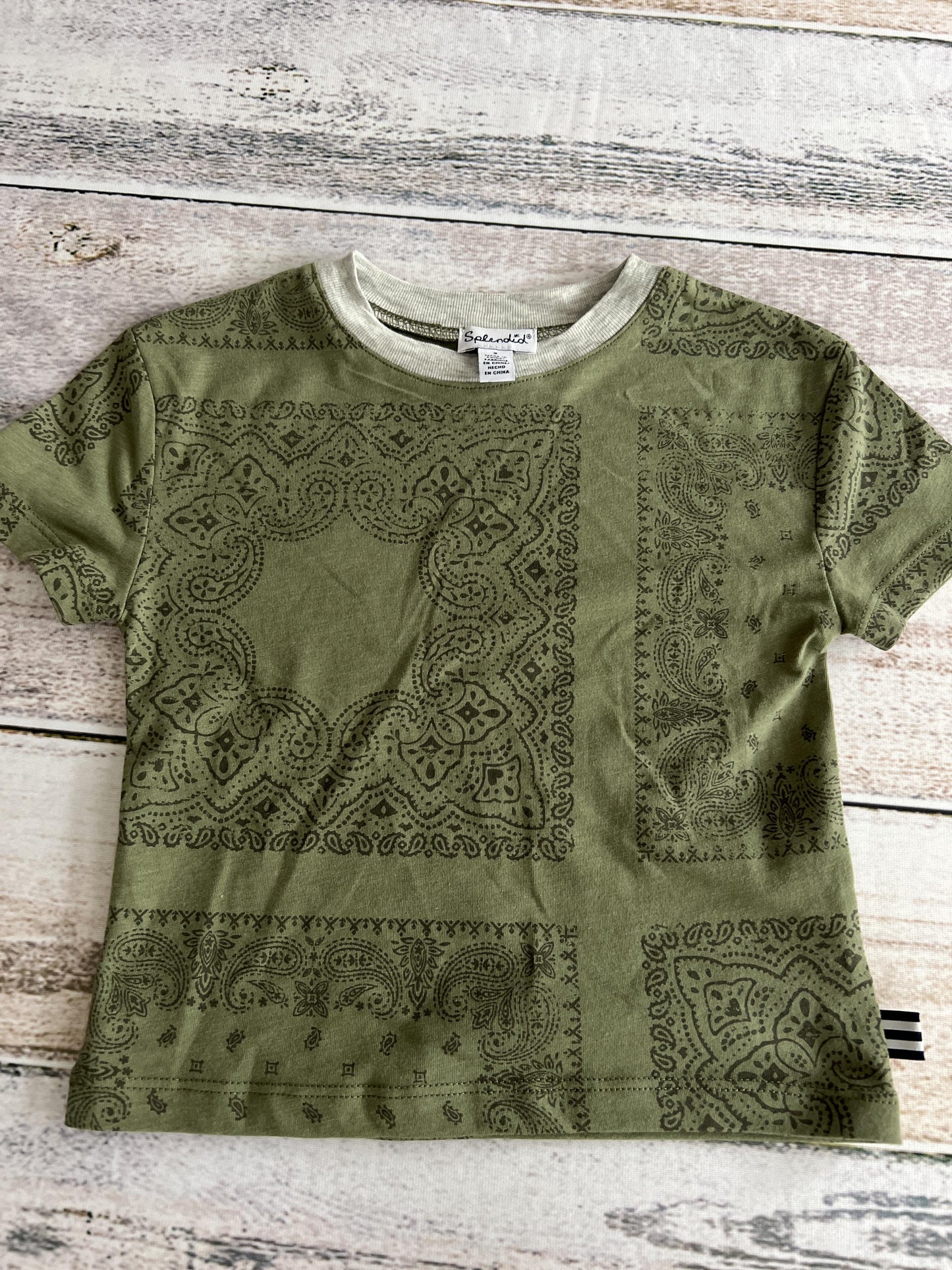 Splendid Boys Forest Green | Paisley T-Shirt Size: 2T Forest Green | Paisley