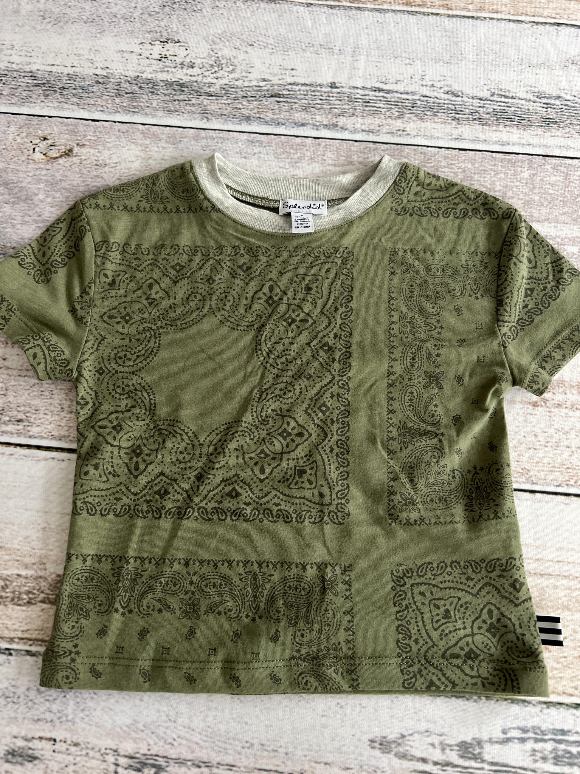 Splendid Boys Forest Green | Paisley T-Shirt Size: 2T Forest Green | Paisley