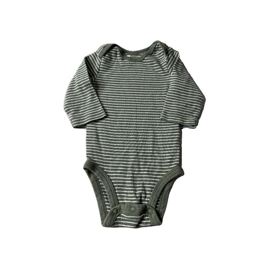 Carters Unisex Forest Green | Striped Long Sleeve Outfit Size: 0-3 months Forest Green | Striped