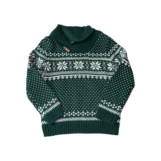 Tahari Unisex Forest Green | White | Holiday Sweater Size: 2T Forest Green | White | Holiday