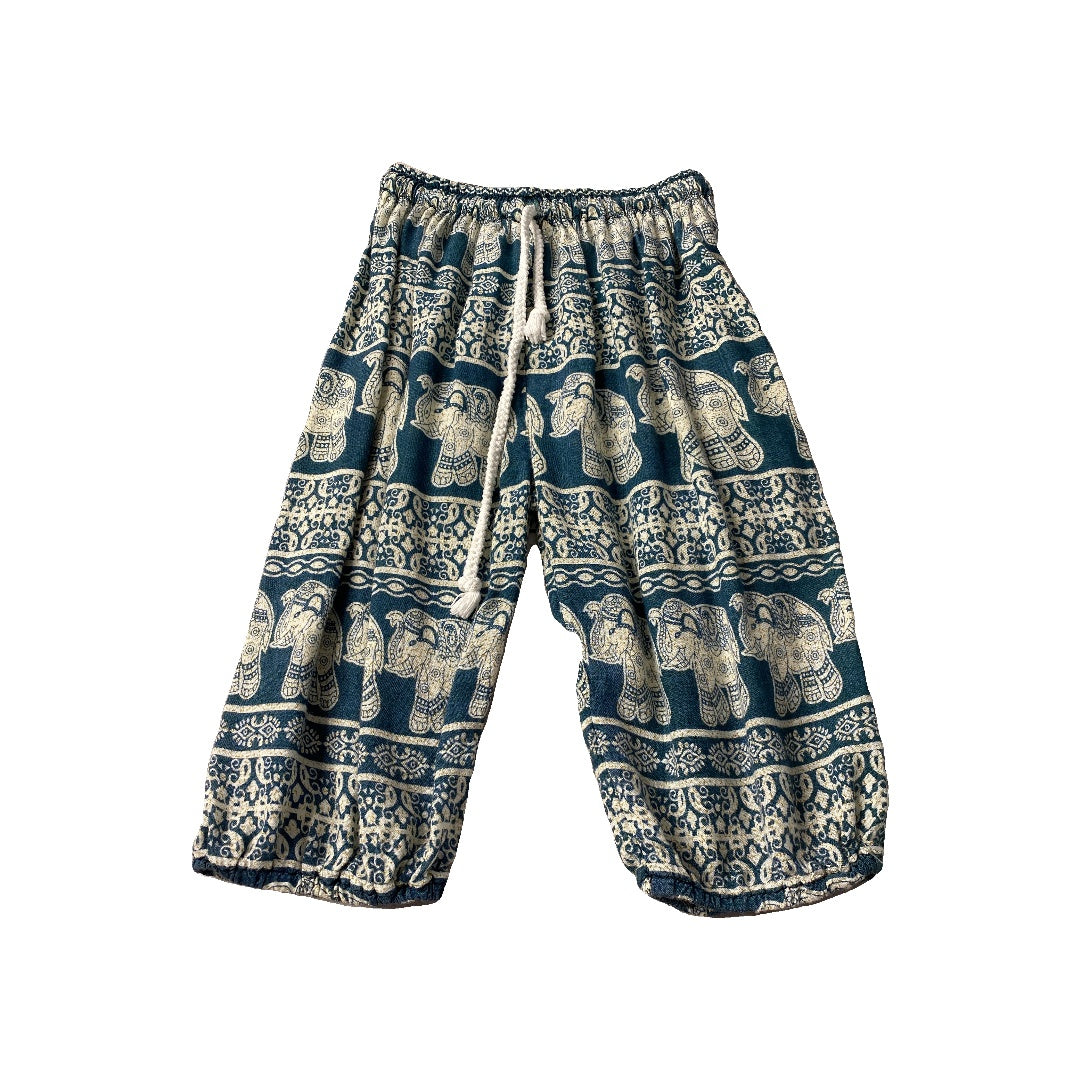 Girls Forest Green | White | Pattern Pants Size: 12M Forest Green | White | Pattern