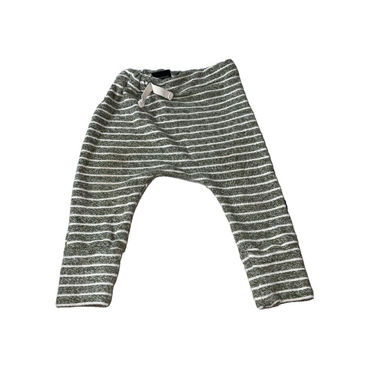 BabySprouts co Girls Forest Green | White | Striped Pants Size: 6-12 months Forest Green | White | Striped