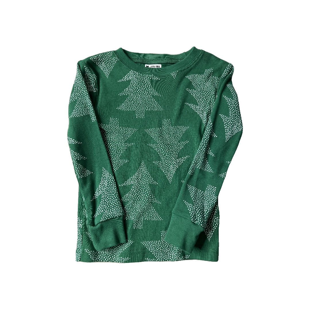 Carters Unisex Forest Green | White Pajamas Size: 3T Forest Green | White