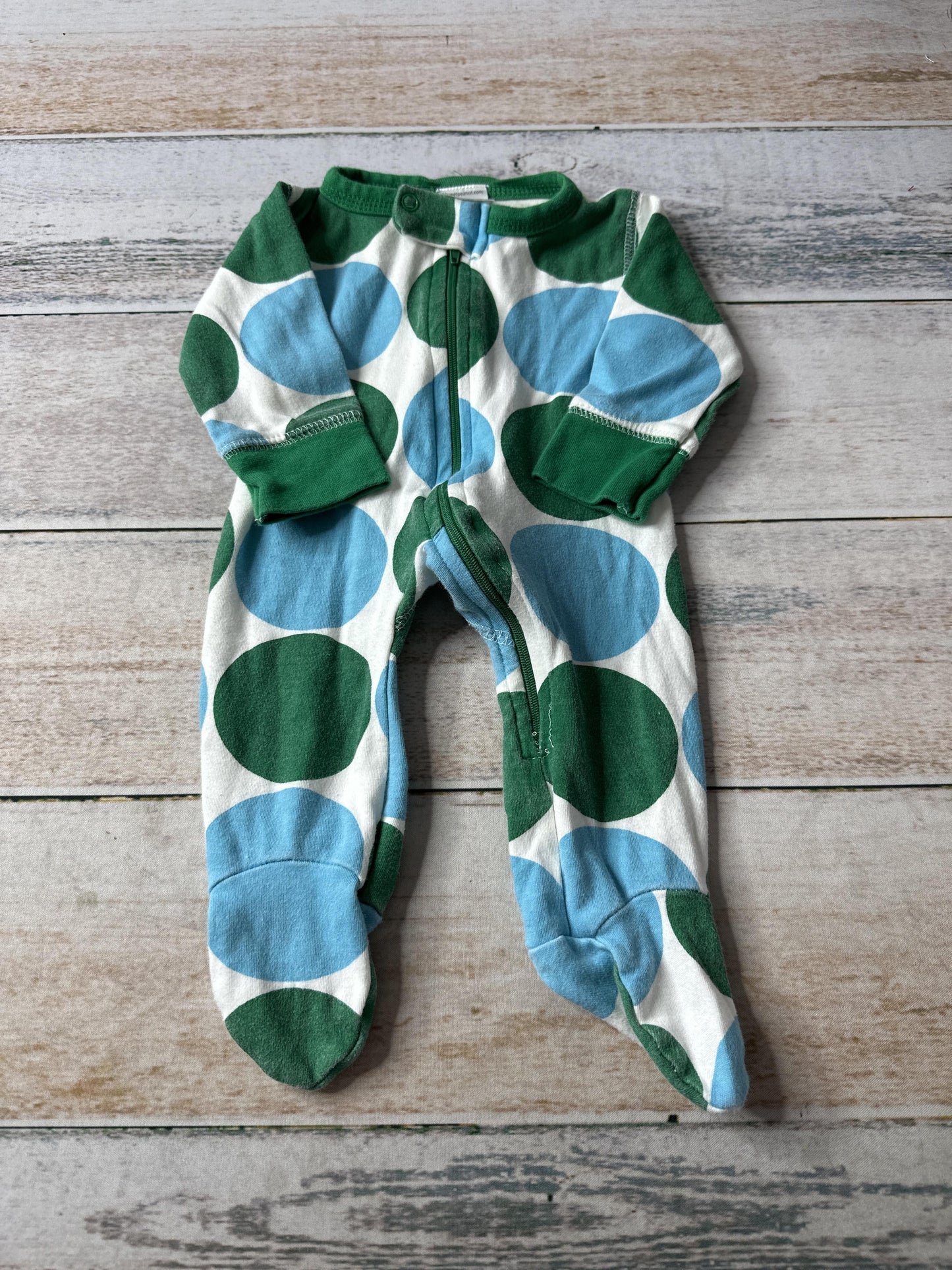 Boys Forest Green | Wool White | Royal Blue Pajamas Size: Newborn Forest Green | Wool White | Royal Blue