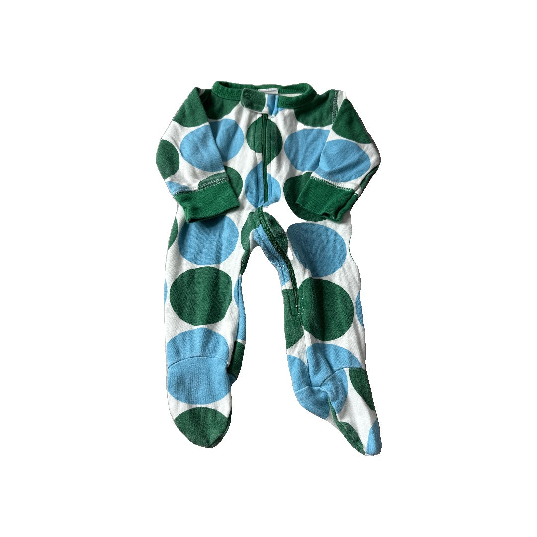 Boys Forest Green | Wool White | Royal Blue Pajamas Size: Newborn Forest Green | Wool White | Royal Blue