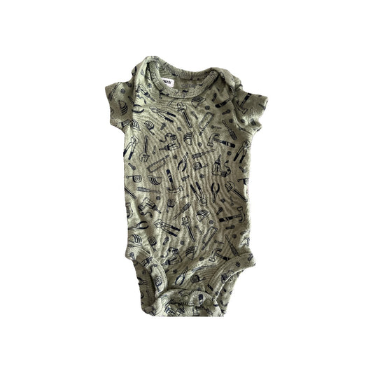 Carters Boys Forest Green Onesie Size: Newborn Forest Green