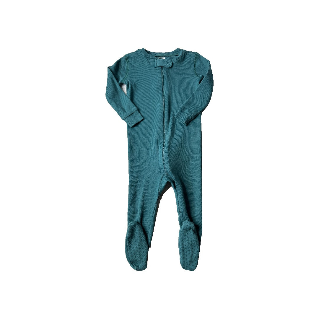 Primary Unisex Forest Green Pajamas Size: 9-12 Months Forest Green