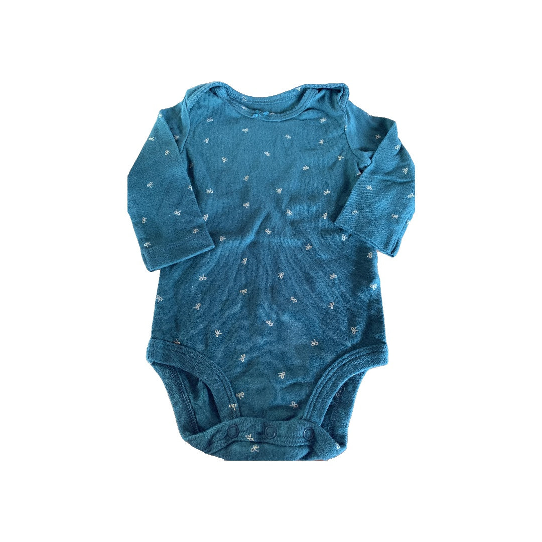 Carters Girls Forest Green Onesie Size: 6 months Forest Green