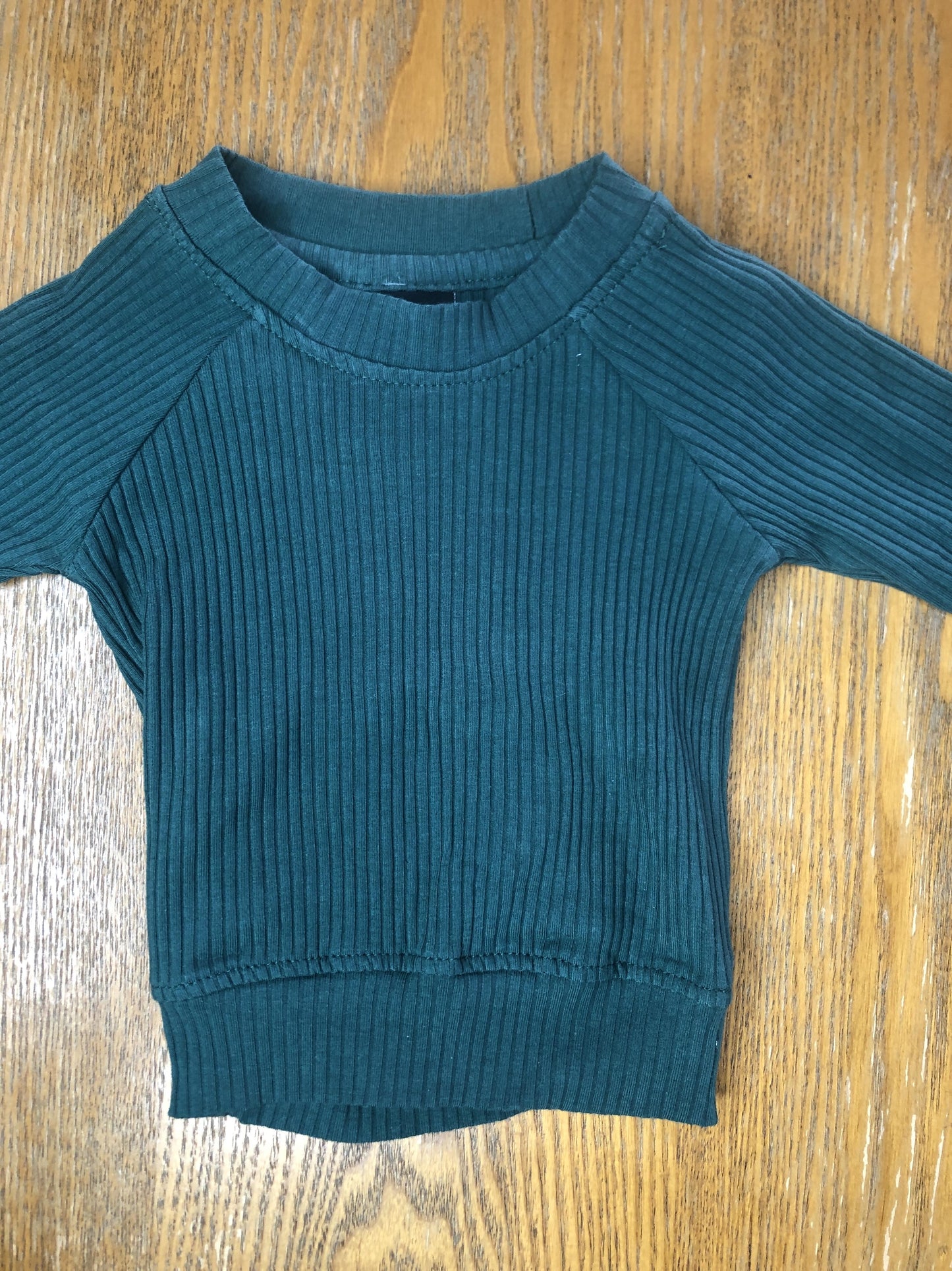 Forever French Girls Forest Green Sweater Size: 0-3 months Forest Green