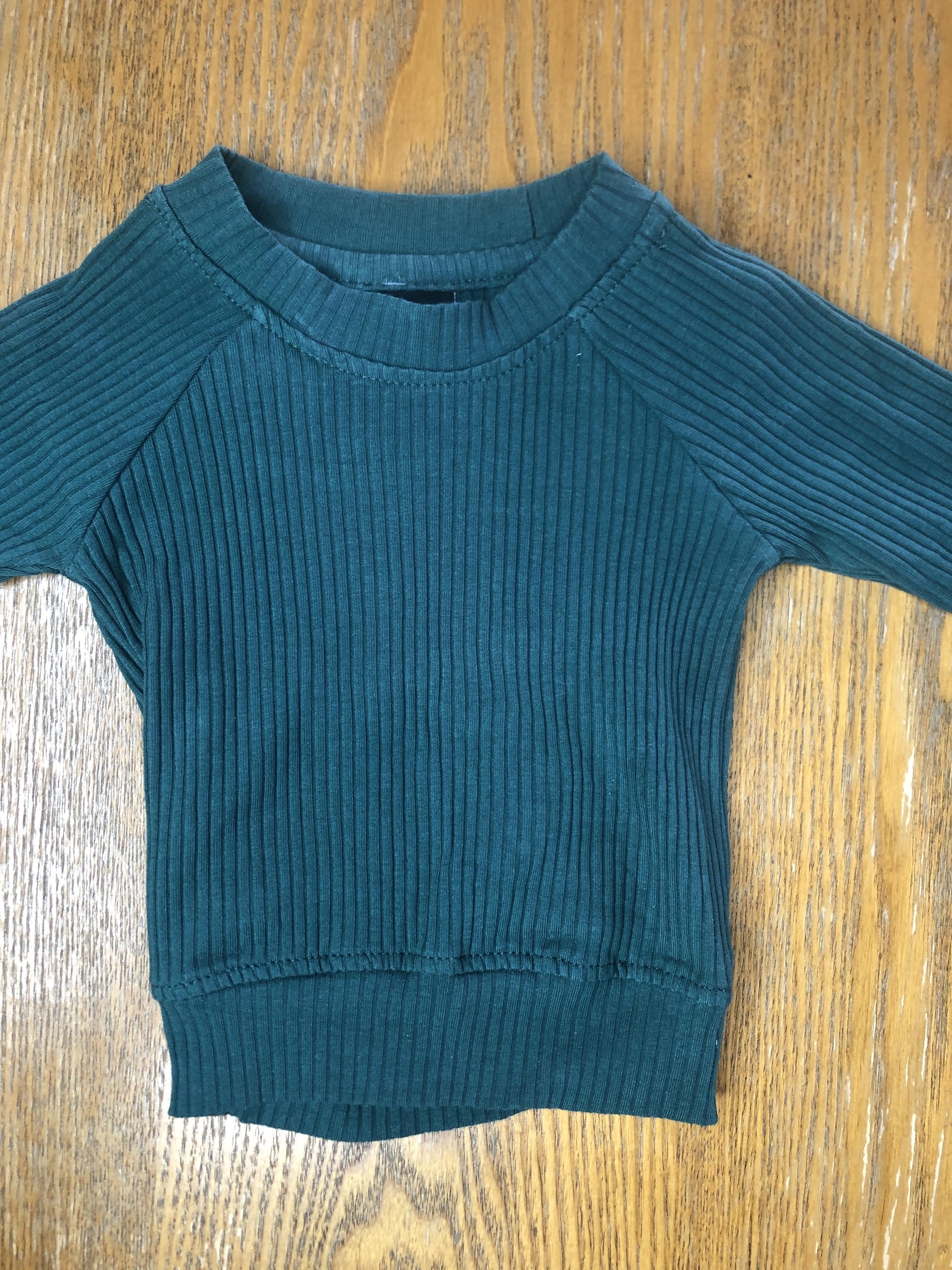 Forever French Girls Forest Green Sweater Size: 0-3 months Forest Green