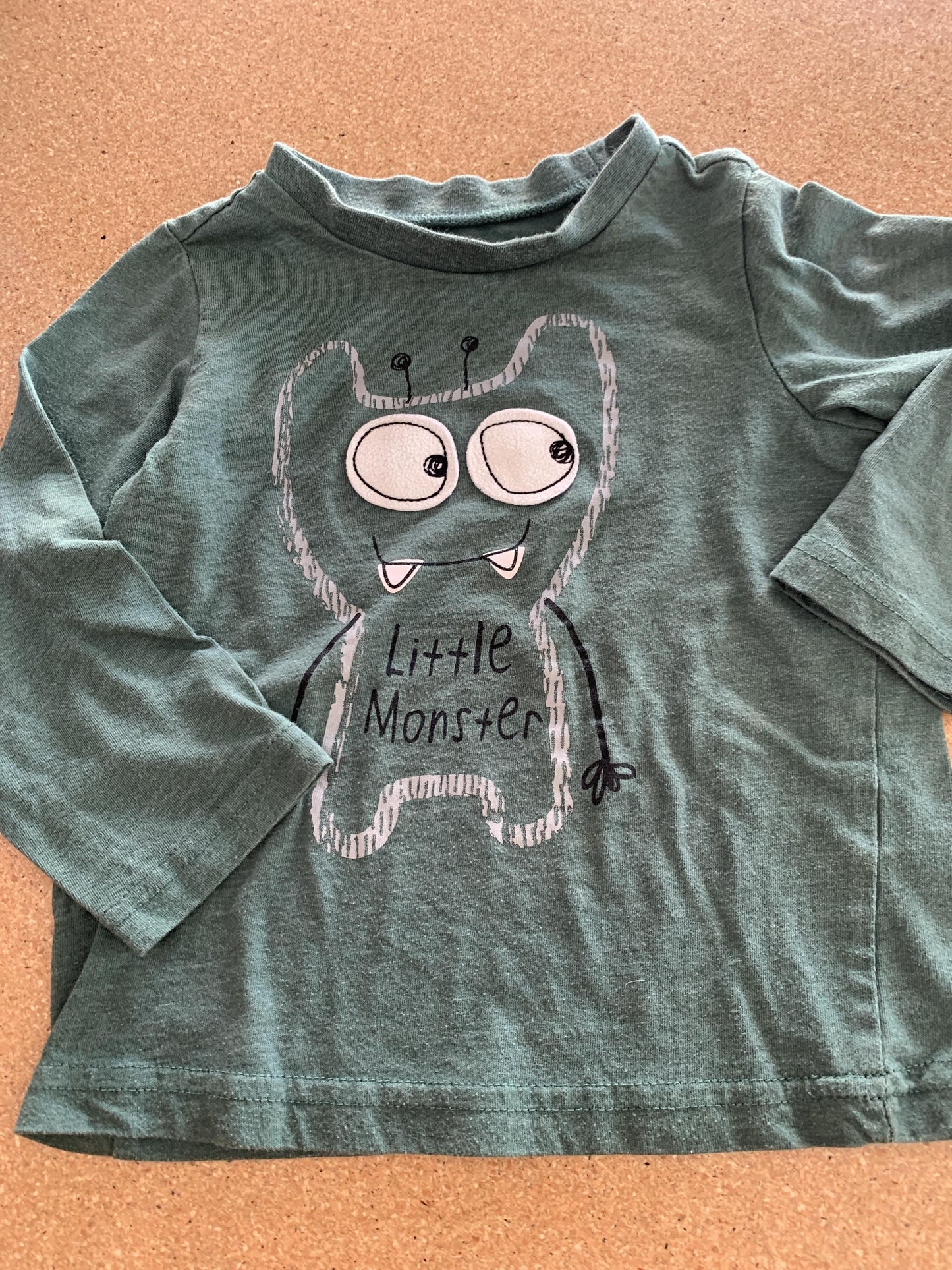 Boys Forest Green Long Sleeve Shirt Size: 24 months Forest Green