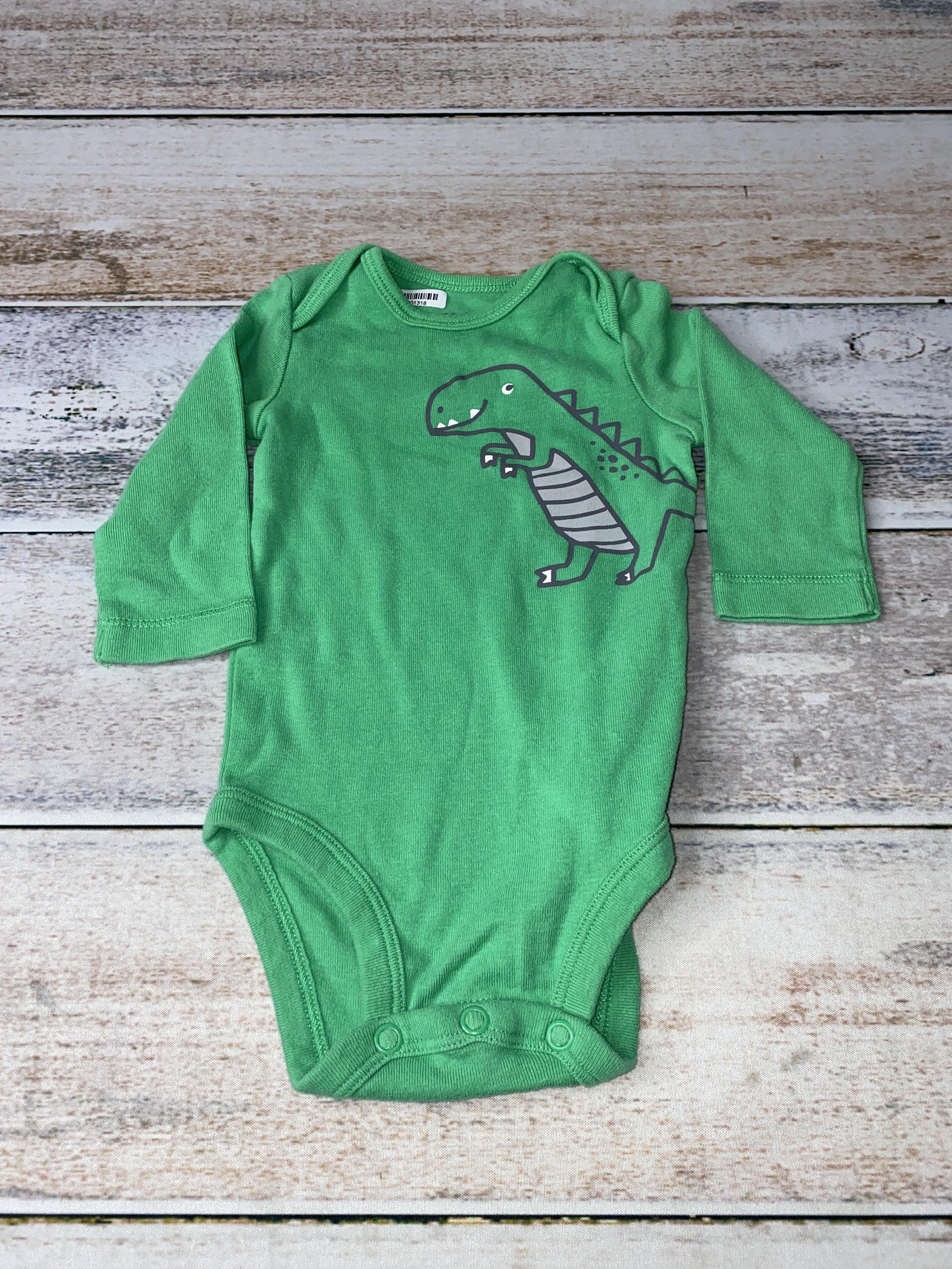 Carters Boys Forest Green Onesie Size: 3 months Forest Green