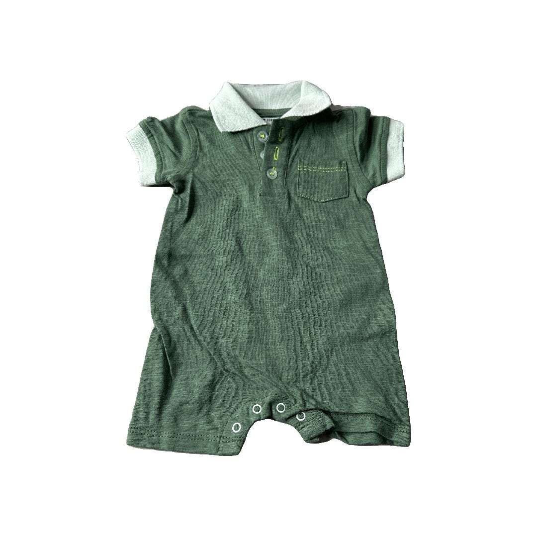 Rockets of Awesome Boys Forest Green Romper Size: 12-18 months Forest Green