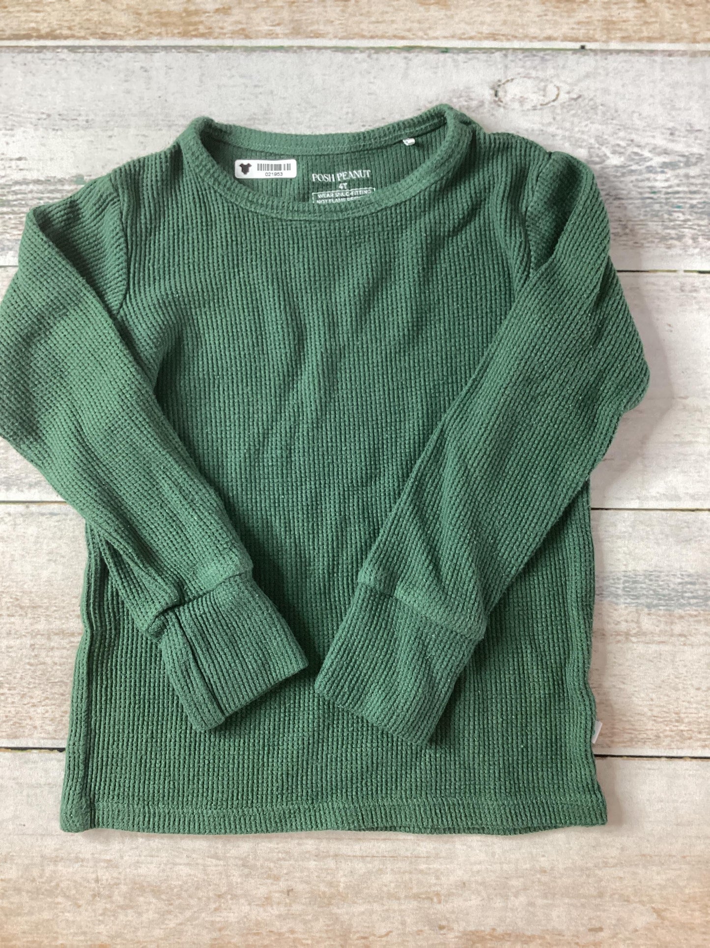 Posh Peanut Unisex Forest Green Button Down Short Sleeve Size: 4T Forest Green