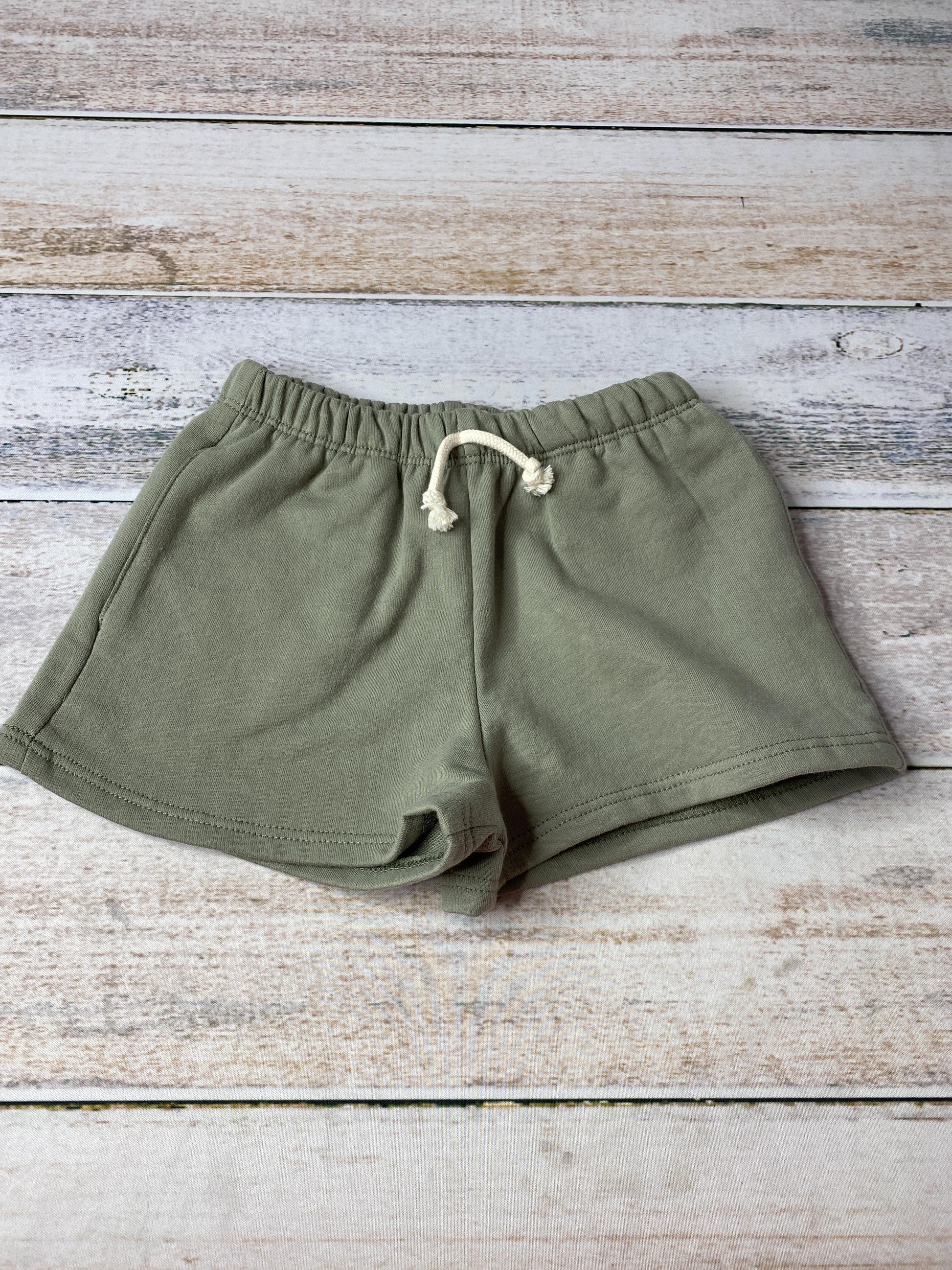 Go Gently Unisex Forest Green Shorts Size: 12-18 months Forest Green
