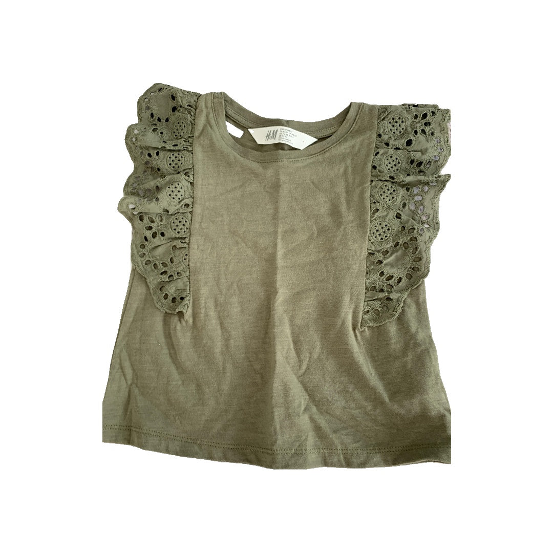 H&M Girls Forest Green Shirt Size: 2T Forest Green