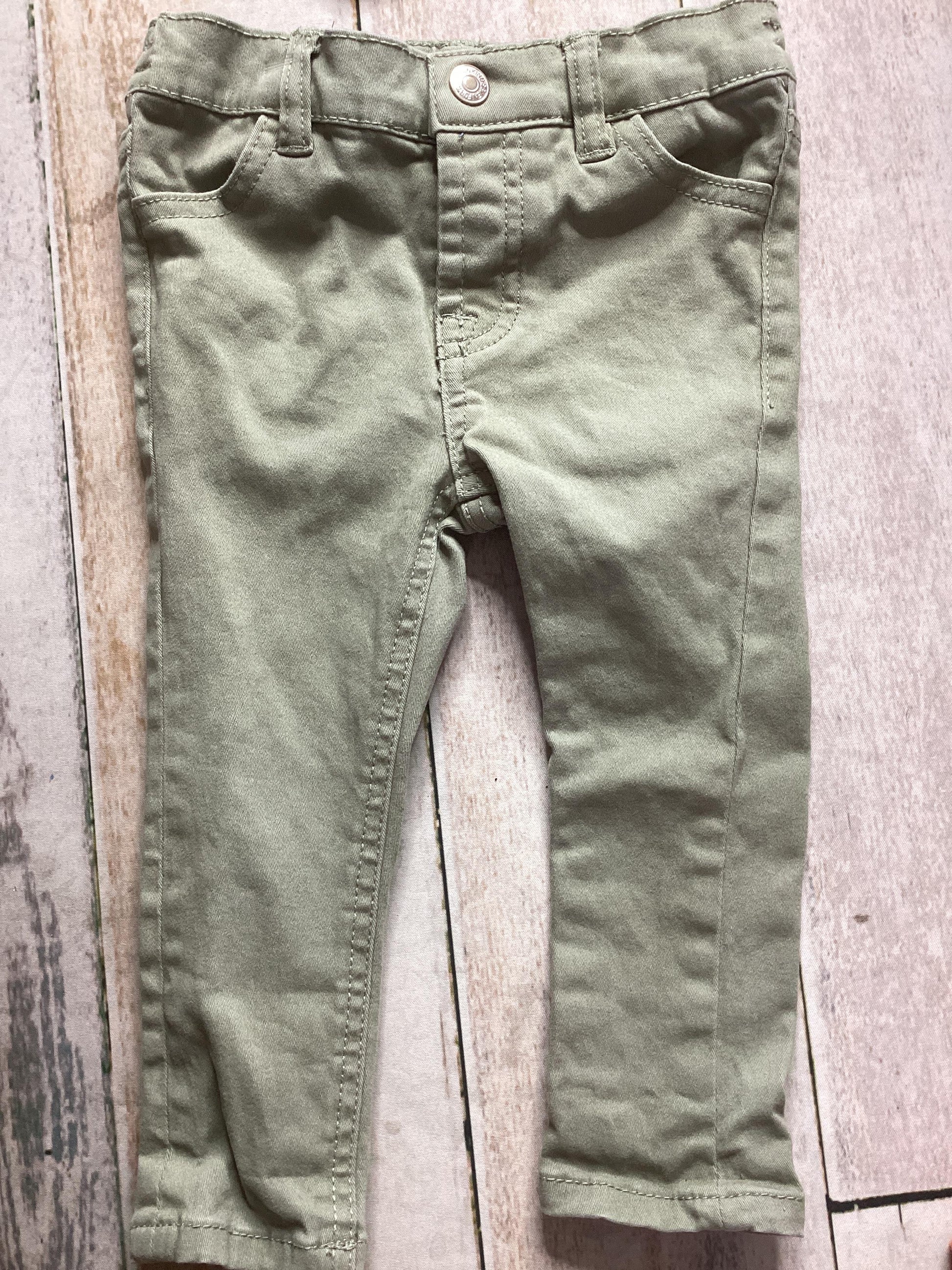 Unisex Forest Green Jeans Size: 18 months Forest Green