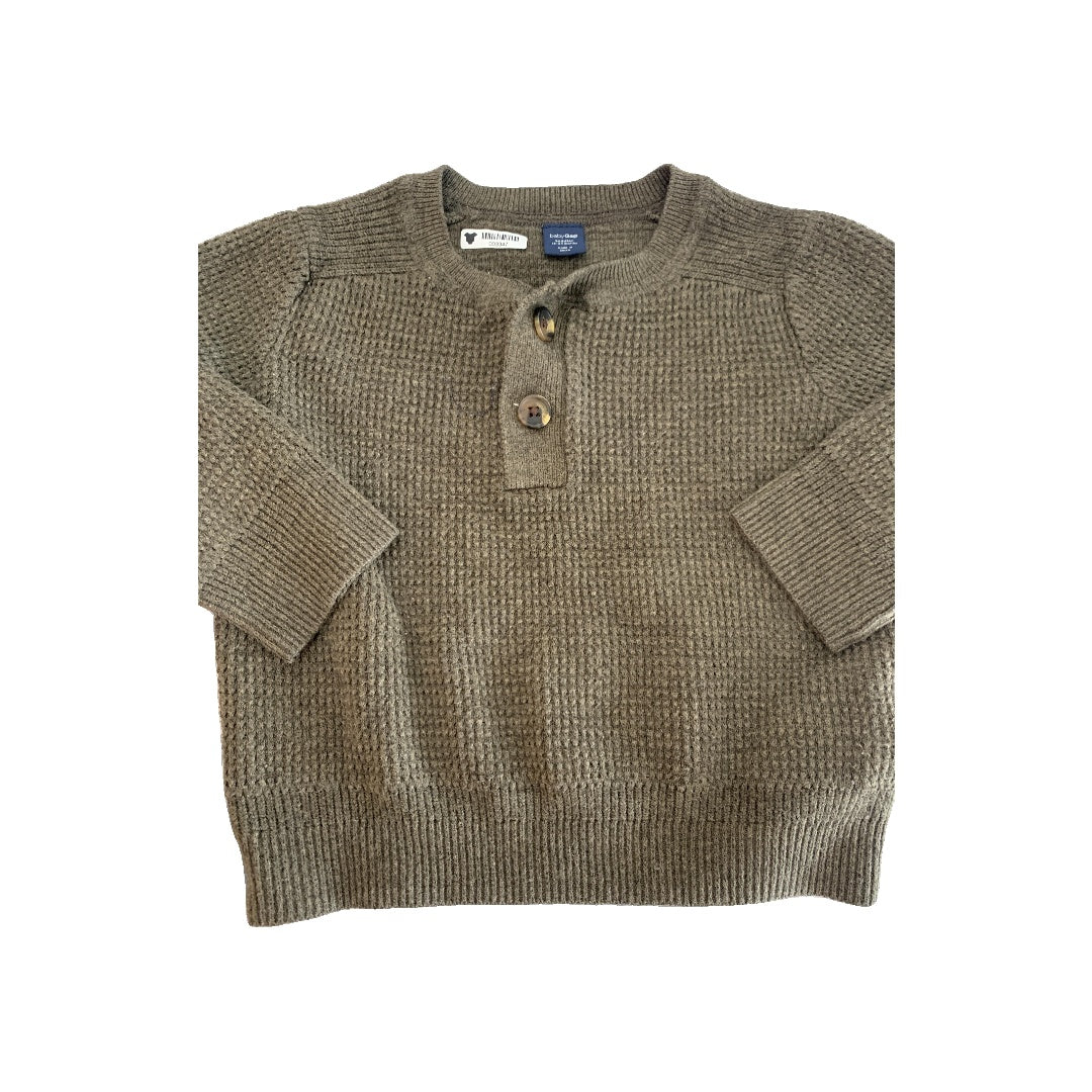 Boys Forest Green Long Sleeve Shirt Size: 18-24 months Forest Green