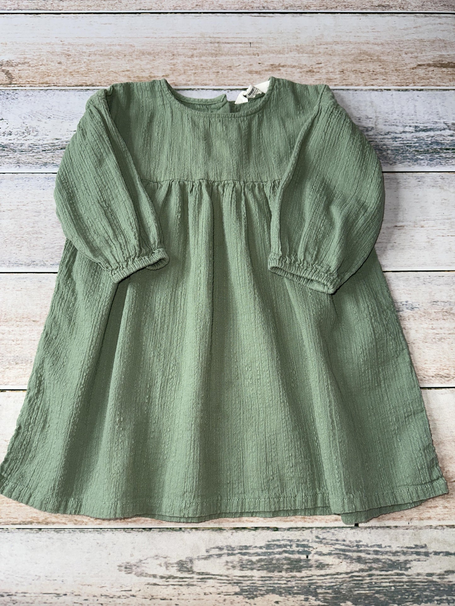 H&M Girls Forest Green Dress Size: 2T Forest Green
