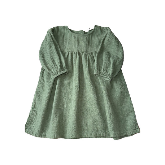 H&M Girls Forest Green Dress Size: 2T Forest Green