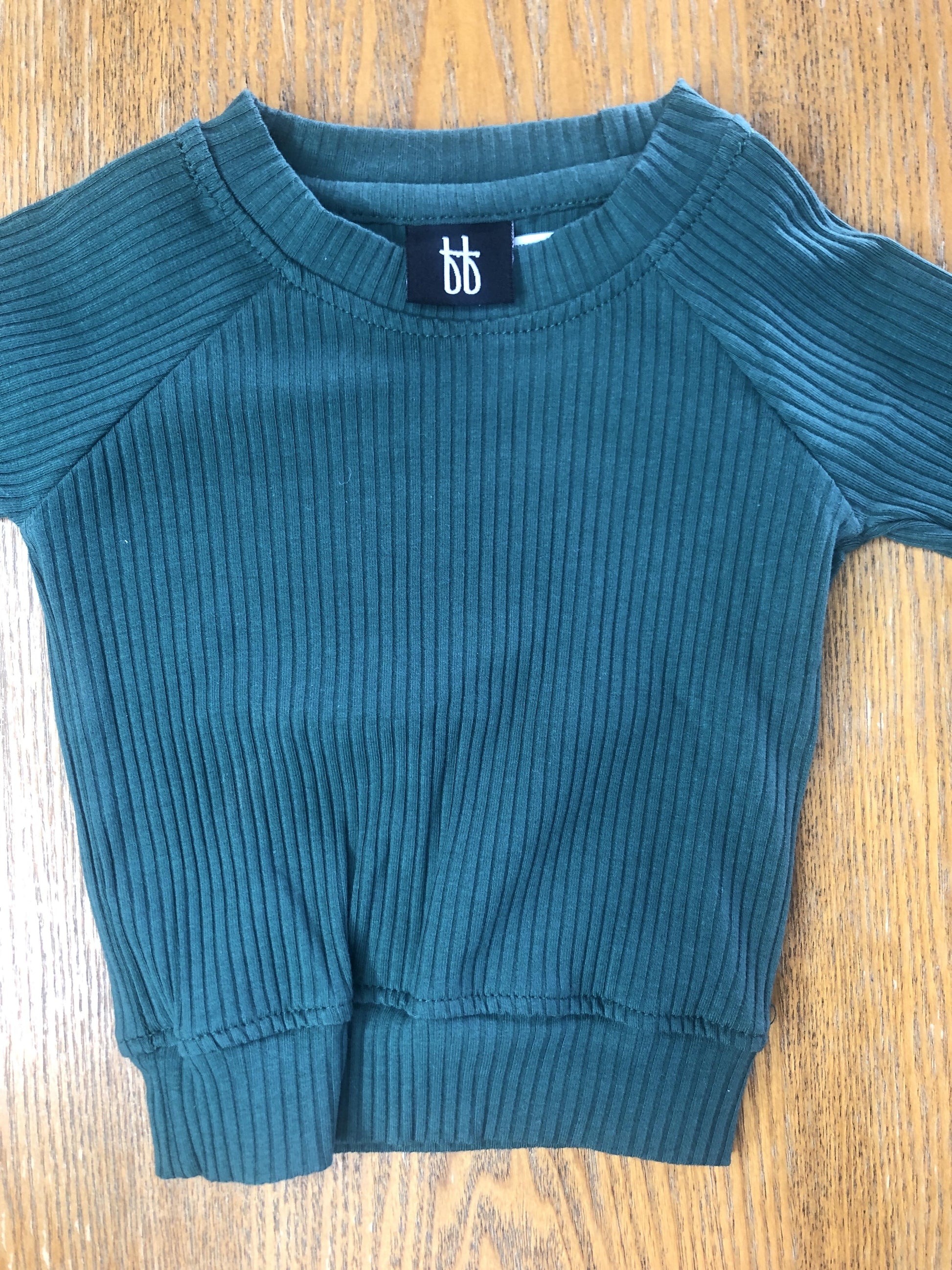 Forever French Unisex Forest Green Sweater Size: 3-6 months Forest Green