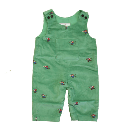 Classic Prep Boys Frosty Spruce with Skiier Romper Size: 0-6 Months Frosty Spruce with Skiier