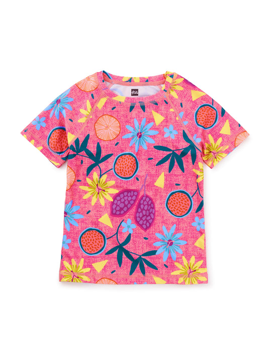 Tea Collection Girls Fruit Floral Rashguard Size: 2T Fruit Floral
