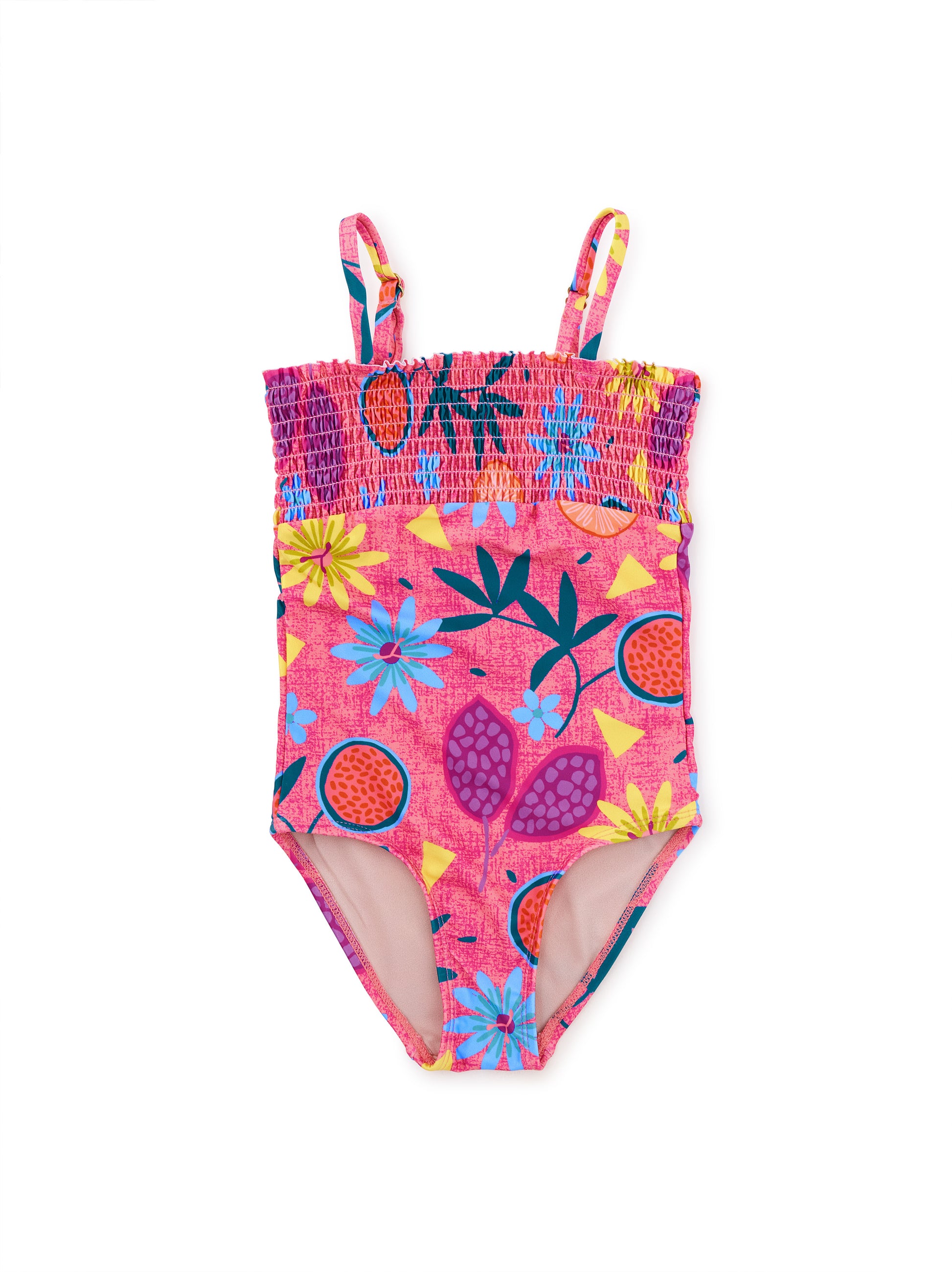 Tea Collection Girls Fruit Floral 1-piece Swimsuit Size: 14 Years Fruit Floral