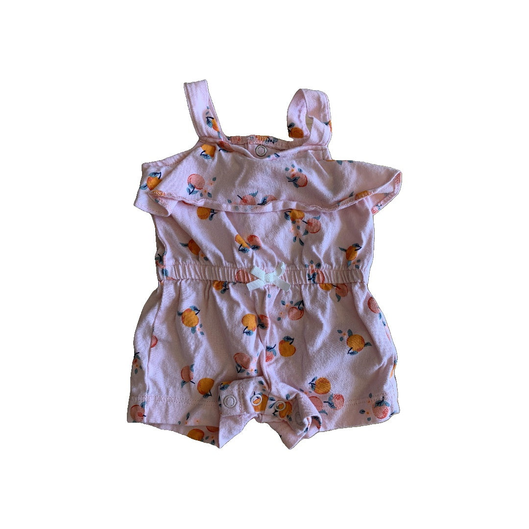 Girls Fruit | pink Romper Size: Newborn Fruit | pink