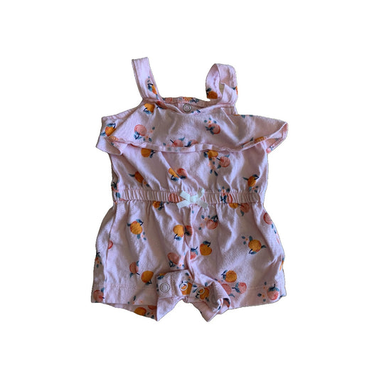 Girls Fruit | pink Romper Size: Newborn Fruit | pink