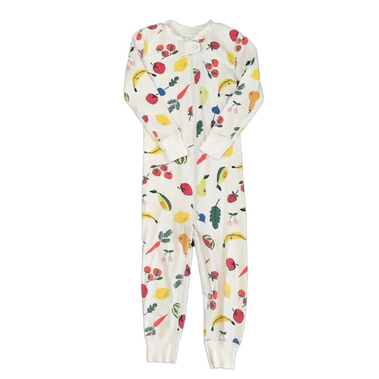 Hanna Andersson Girls Fruit & Veggies 1-piece Non-footed Pajamas Size: 3T Fruit & Veggies