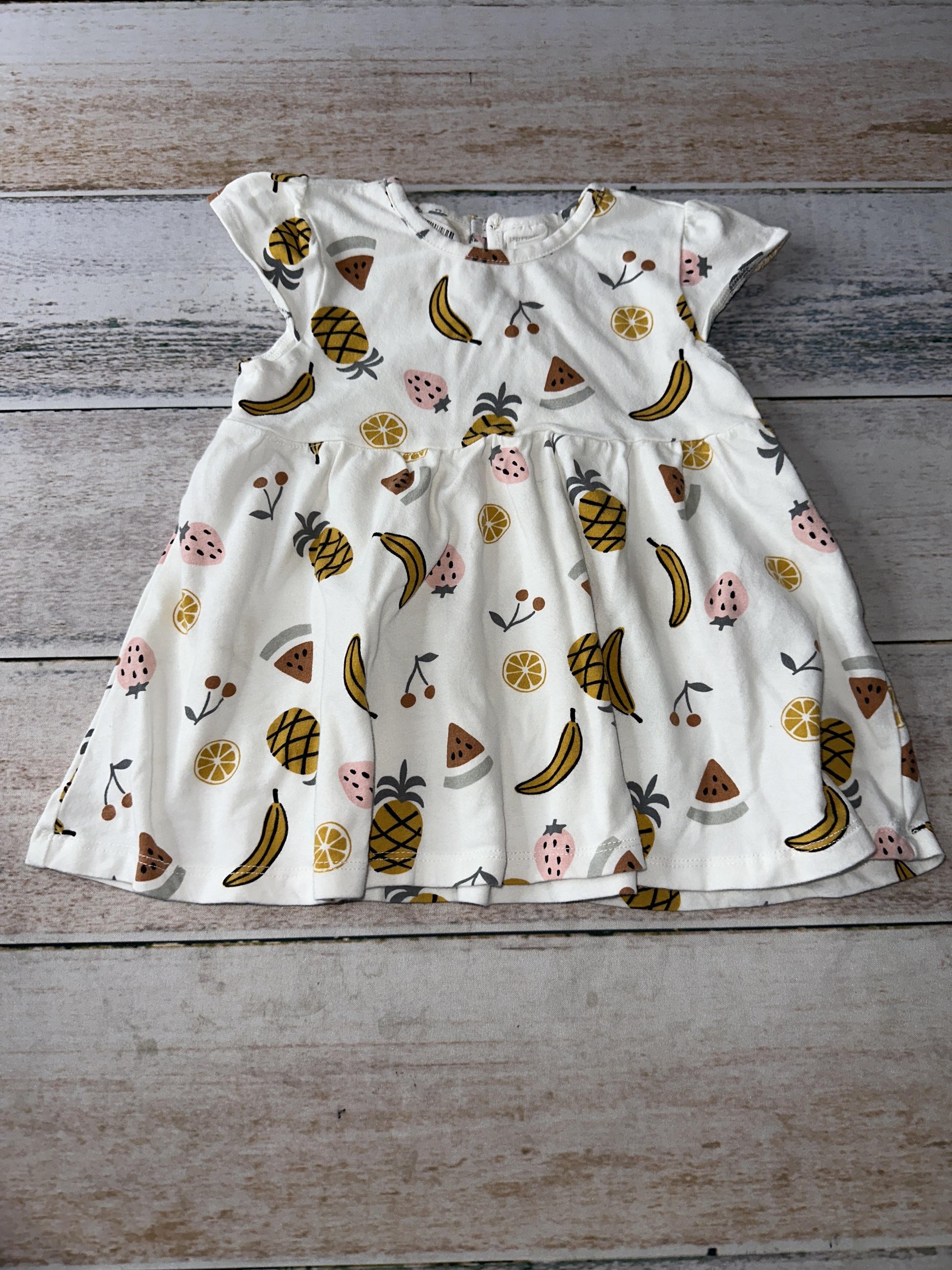 PL Baby Girls Fruit | White Dress Size: 6 months Fruit | White