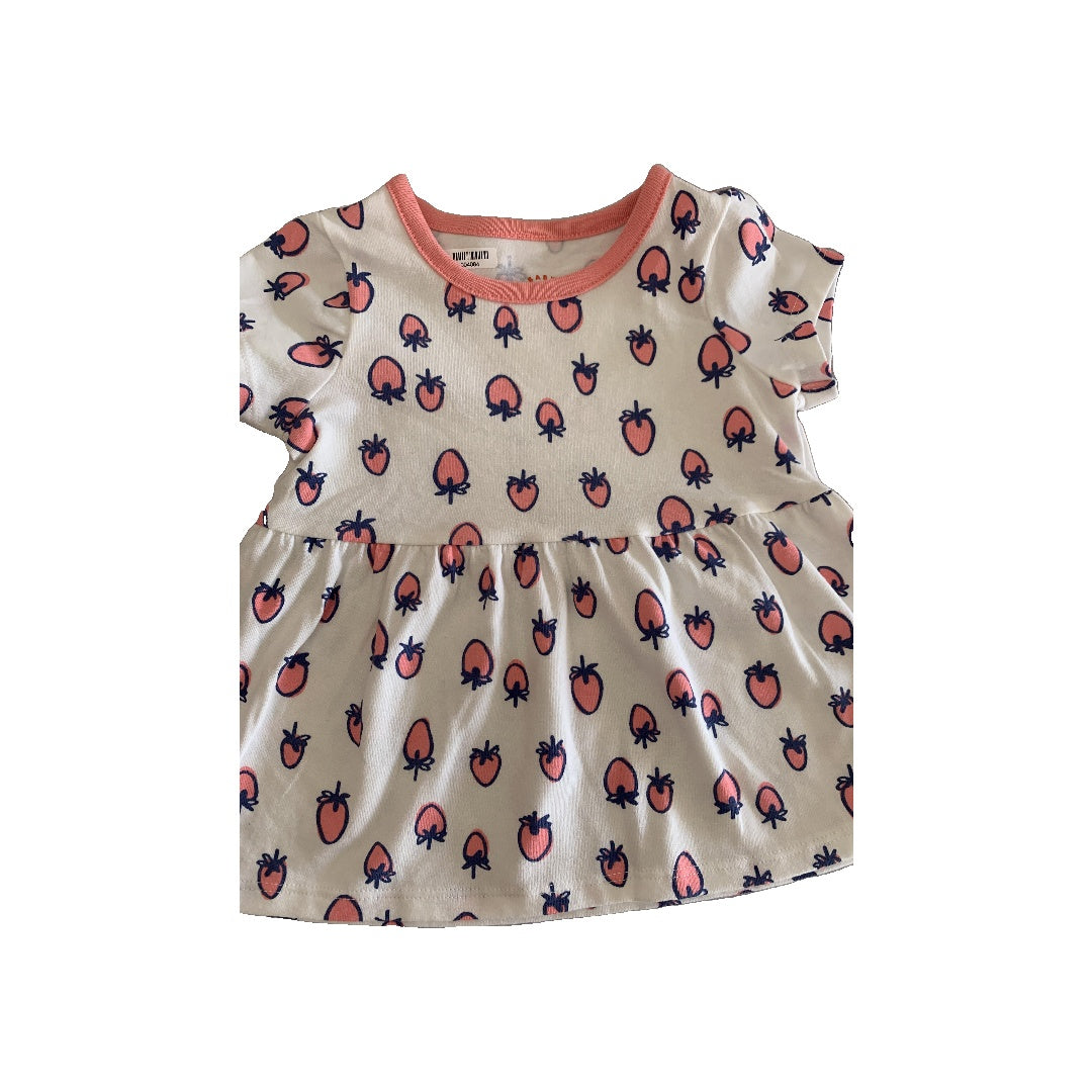 Cat & Jack Girls Fruit Shirt Size: 12M Fruit